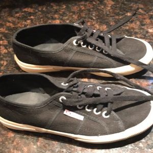 Superga black sneakers cotu classic size 8 1/2